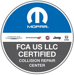 fca certified logo Miller Auto Body Shop in St. Cloud MN